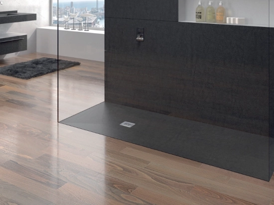 Receveur de douche, sur mesure ou re-coupable, largeur 65 à 210 cm X 65 à 100 cm, Garantie 5 ans, résine pleine masse PN24 de couleurs, LIVRAISON RAPIDE, OFFERTE